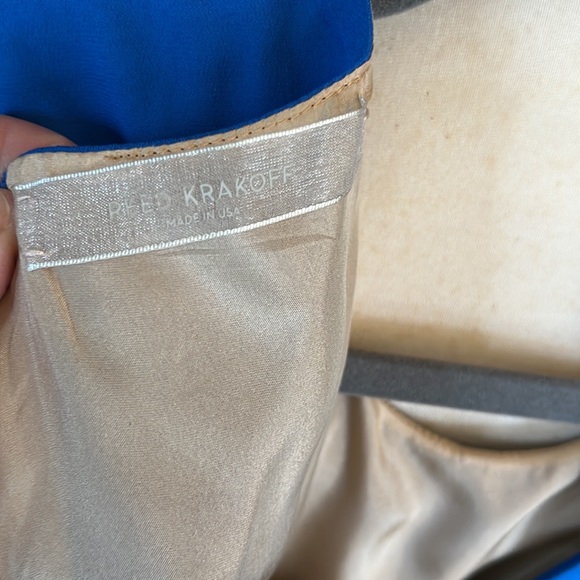 Reed Krakoff blue lined dress size 4 - Picture 4 of 4